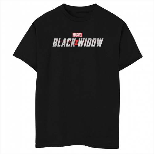 楽天スニケスマーベル 黒色 ブラック ロゴ グラフィック Tシャツ 【 MARVEL BLACK WIDOW OFFICIAL MOVIE LOGO GRAPHIC TEE / 】 キッズ ベビー マタニティ トップス カットソー