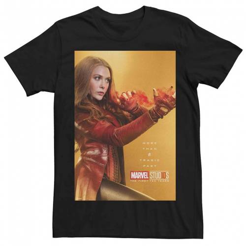 キャラクター Tシャツ 黒色 ブラック PAST" 【 LICENSED CHARACTER MARVEL STUDIOS SCARLET WITCH MORE THAN A TRAGIC TEE / BLACK 】 メンズファッション トップス カットソー