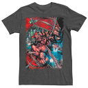 キャラクター クレイジー Tシャツ チャコール ヘザー 【 LICENSED CHARACTER MARVEL CRAZY WOLVERINE SCIENCE EXPERIMENT TEE / CHARCOAL HEATHER 】 メンズファッション トップス カットソー