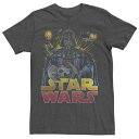 Y TVc `R[ wU[ X^[EH[Y y STAR WARS MENS DARTH VADER RETRO SITH LORD TEE / CHARCOAL HEATHER z Yt@bV gbvX Jbg\[