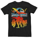 キャラクター Tシャツ 黒色 ブラック 【 LICENSED CHARACTER JURASSIC WORLD DINO CHARGING TEE / BLAC...