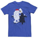 【★Fashion THE SALE★7/12午前10時迄】キャラクター クリスマス Tシャツ 【 LICENSED CHARACTER YETI CHRISTMAS TREE STAR ORNAMENT SNOW TEE / ROYAL 】 メンズファッション トップス カットソー