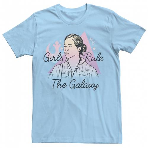 ライズ ギャラクシー ローズ Tシャツ 青色 ブルー スターウォーズ 【 STAR WARS THE RISE OF SKYWALKER S RULE GALAXY ROSE TEE / LIGHT BLUE 】 メンズファッション トップス カットソー