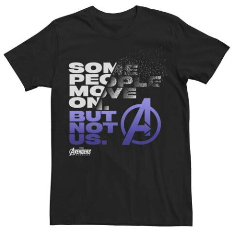 MARVEL グラフィック Tシャツ 黒色 ブラック 【 MARVEL AVENGERS ENDGAME SOME PEOPLE MOVE ON GRAPHIC TEE BLACK 】 メンズファッション トップス Tシャツ カットソー