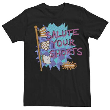 キャラクター ショーツ ハーフパンツ スリーブ Tシャツ 黒色 ブラック 半袖 【 SLEEVE LICENSED CHARACTER NICKELODEON SALUTE YOUR SHORTS PAINT SPLATTER TEE BLACK 】