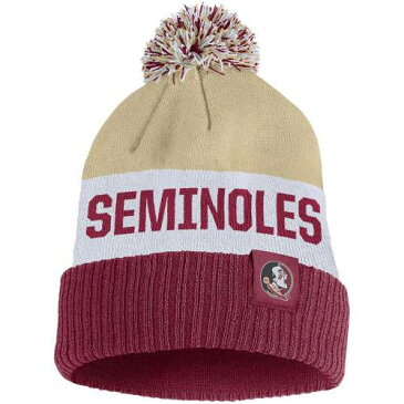 ナイキ NIKE ゴールド フロリダ スケートボード セミノールズ チーム ニット フロリダステイト メンズ 【 STATE TEAM NIKE GOLD NAME CUFFED KNIT HAT WITH POM FSU 】