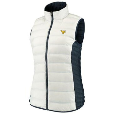 UNBRANDED バージニア マウンテニアーズ リバーシブル ベスト 白色 ホワイト ウエストバージニア 【 UNBRANDED COLUMBIA WHITE NAVY LAKE 22 REVERSIBLE PUFFER VEST WVU 】