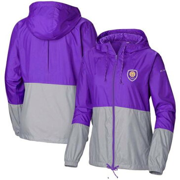 UNBRANDED オーランド シティ チーム ウィンドブレーカー ジャケット 紫 パープル 【 TEAM PURPLE UNBRANDED COLUMBIA GRAY FLASH FORWARD WINDBREAKER JACKET ORF 】