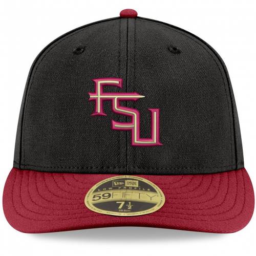 NEW ERA フロリダ スケートボード セミノールズ 黒色 ブラック ニューエラ フロリダステイト 【 STATE BLACK GARNET BASIC LOW PROFILE 59FIFTY FITTED HAT FSU 】