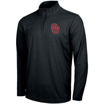 ナイキ NIKE 黒色 ブラック オクラホマ スーナーズ ロゴ パフォーマンス ジャケット 【 NIKE BLACK PRIMARY LOGO INTENSITY PERFORMANCE QUARTERZIP JACKET OKL 】 メンズファッション コート ジャケット