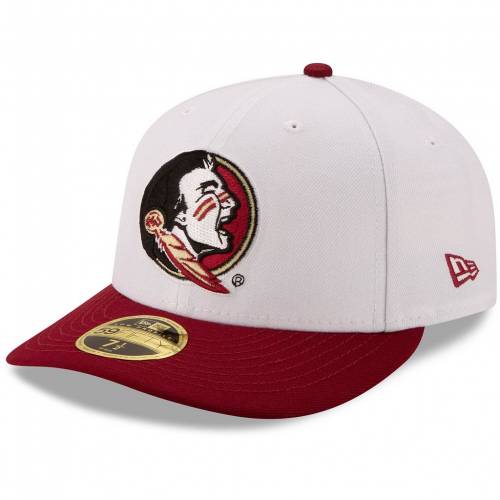 NEW ERA フロリダ スケートボード セミノールズ 白色 ホワイト ニューエラ フロリダステイト 【 STATE WHITE GARNET BASIC LOW PROFILE 59FIFTY FITTED HAT FSU 】