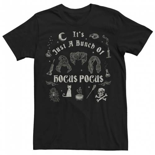 キャラクター Tシャツ 黒色 ブラック 【 LICENSED CHARACTER HOCUS POCUS A BUNCH OF GROUP SHOT TEE BLACK 】