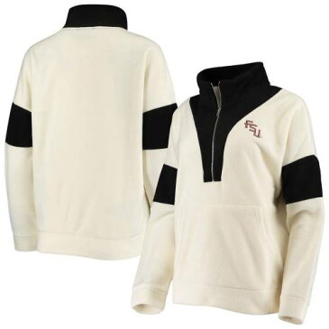 UNBRANDED フロリダ スケートボード セミノールズ ジャケット 白色 ホワイト フロリダステイト 【 STATE UNBRANDED WHITE BLACK BLOCKED IN COLORBLOCKED HALFZIP JACKET FSU 】