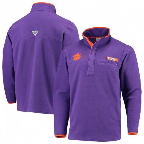 紫 パープル クレムソン タイガース フリース フーディー パーカー 【 PURPLE UNBRANDED COLUMBIA COLLEGIATE HARBORSIDE FLEECE CLM 】