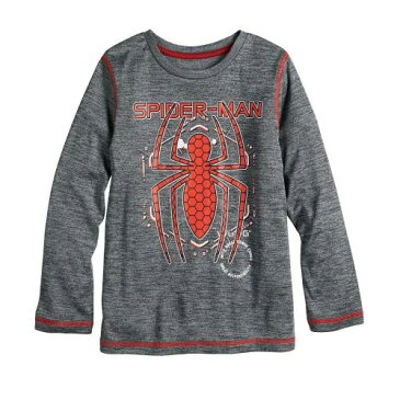 グラフィック Tシャツ 黒色 ブラック ジュニア キッズ 【 JUMPING BEANS MARVEL SPIDERMAN ACTIVE GRAPHIC TEE BLACK ORE CATIONIC 】