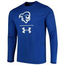 UNBRANDED 海賊団 サイドライン スリーブ Tシャツ 青 ブルー 【 SLEEVE BLUE UNBRANDED UNDER ARMOUR ROYAL SETON HALL PIRATES SIDELINE STACK LONG TSHIRT SHU 】 メンズファッション トップス Tシャツ カットソー