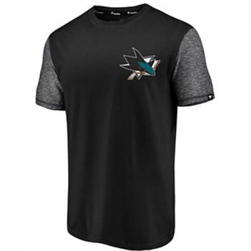 FANATICS 黒 ブラック シャークス Tシャツ 【 BLACK FANATICS BRANDED SAN JOSE SHARKS MADE 2 MOVE TSHIRT SKS 】 メンズファッション トップス Tシャツ カットソー