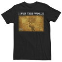 キャラクター ラン Tシャツ 黒色 ブラック 【 LICENSED CHARACTER RISK I RUN THIS WORLD MAP TEE / BLAC...