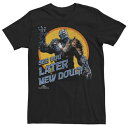 キャラクター Tシャツ 黒色 ブラック DOUG! 【 LICENSED CHARACTER MARVEL THOR RAGNAROK KORG LATER NEW TEE / BLACK 】 メンズファッション トップス カットソー