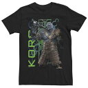 キャラクター 緑 グリーン 黒色 ブラック 【 LICENSED CHARACTER MARVEL THOR RAGNAROK KORG GREEN SYMBOTEE / BLACK 】 メンズファッション トップス Tシャツ カットソー