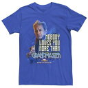 キャラクター グランド Tシャツ 【 LICENSED CHARACTER MARVEL THOR RAGNAROK GRAND MASTER LOVE TEE / ROYAL 】 メンズファッション トップス カットソー