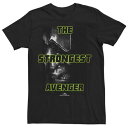 キャラクター アベンジャー・アヴェンジャー Tシャツ 黒色 ブラック 【 LICENSED CHARACTER MARVEL THOR RAGNAROK HULK THE TRUE STRONGEST AVENGER TEE / BLACK 】 メンズファッション トップス カットソー