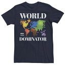 キャラクター Tシャツ 紺色 ネイビー 【 LICENSED CHARACTER RISK WORLD DOMINATOR TEE / NAVY 】 メンズファ...