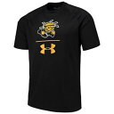 UNBRANDED 黒 ブラック スケートボード サイドライン Tシャツ 【 BLACK STATE UNBRANDED UNDER ARMOUR WICHITA SHOCKERS SIDELINE STACK EXPANSION TSHIRT WST 】 メンズファッション トップス Tシャツ カットソー