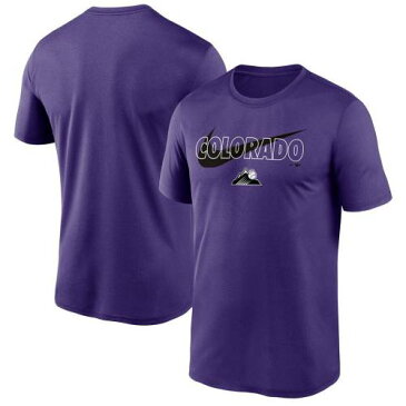 ナイキ NIKE 紫 パープル コロラド ロッキーズ シティ スウッシュ スウォッシュ レジェンド パフォーマンス Tシャツ 【 PURPLE SWOOSH LEGEND NIKE CITY PERFORMANCE TSHIRT RCK 】 メンズファッション ト