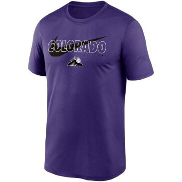 ナイキ NIKE 紫 パープル コロラド ロッキーズ シティ スウッシュ スウォッシュ レジェンド パフォーマンス Tシャツ 【 PURPLE SWOOSH LEGEND NIKE CITY PERFORMANCE TSHIRT RCK 】 メンズファッション ト