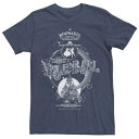 キャラクター クリスマス Tシャツ 紺色 ネイビー ヘザー 【 LICENSED CHARACTER HARRY POTTER CHRISTMAS YULE BALL INVITATION TEE / NAVY HEATHER 】 メンズファッション トップス カットソー