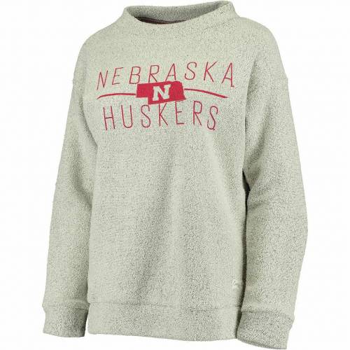 クリーム ネブラスカ コーンハスカーズ クルー スウェットシャツ トレーナー ベージュ スウェットトレーナーSHIRT 【 UNBRANDED PRESSBOX CREAM NEBRASKA CORNHUSKERS COMFY TERRY CREW SWEATSHIRT / NEB BEIGE 】 レデ