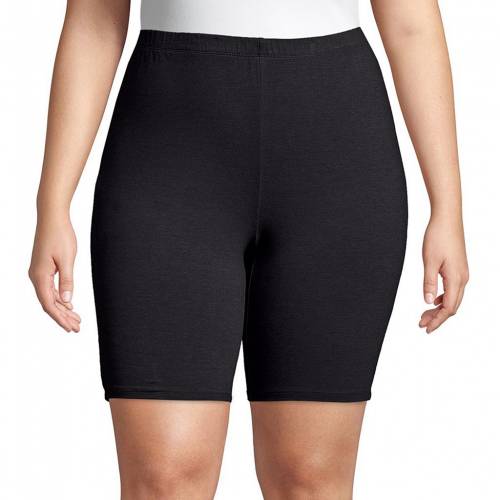 ジャージー ショーツ ハーフパンツ 【 JUST MY SIZE PLUS SIZE STRETCHY JERSEY BIKE SHORTS / 】 レディースファッション ボトムス