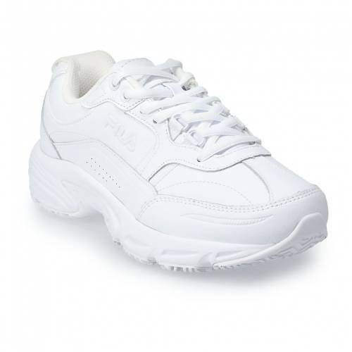 フィラ FILA フィラ スニーカー 運動靴 白色 ホワイト スニーカー 【 FILA MEMORY WORKSHIFT ATHLETIC SHOES WOMEN WHITE 】