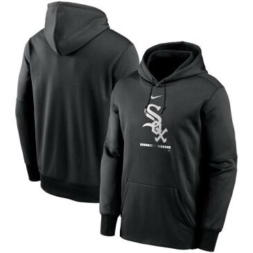 ナイキ NIKE 黒色 ブラック シカゴ 白色 ホワイト レガシー パフォーマンス フーディー パーカー ホワイトソックス 【 LEGACY NIKE BLACK PERFORMANCE SOX 】 メンズファッション トップス スウェッ