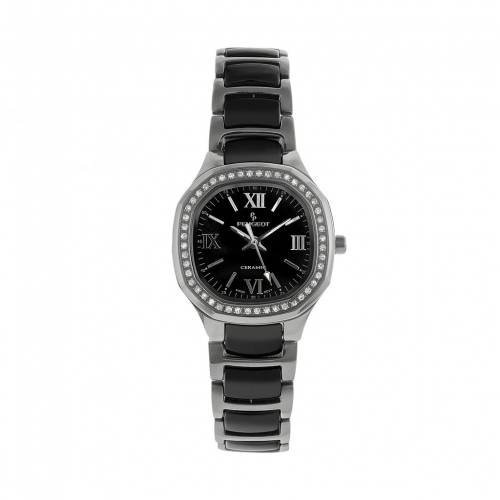 ウォッチ 時計 黒色 ブラック 銀色 シルバー 【 PEUGEOT CRYSTAL WATCH - PS4906BS / BLACK SILVER 】 腕時計 レディース腕時計 ※入荷時に電池が切れの場合もありますので予めご了承ください。