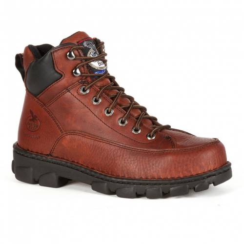 W[WAu[c W[WA u[c F uE 6IN. [Nu[cS y GEORGIA BOOTS EAGLE LIGHT WIDE LOAD 6-IN. STEEL-TOE WORK BOOTS / SOGGY DARK BROWN z Y