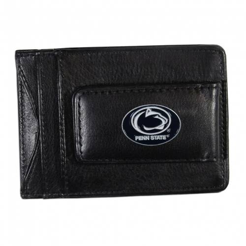 スケートボード ライオンズ 黒色 ブラック レザー ペンシルバニアステイト ニッタニーライオンズ & 【 STATE BLACK LEATHER CASH CARD HOLDER PST 】 バッグ 財布 ケース