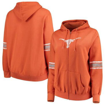 UNBRANDED テキサス 橙 オレンジ ロングホーンズ フルジップ フーディー パーカー FULLジップフーディー 【 ORANGE UNBRANDED TEXAS PLUS SIZE ESSENTIAL TEX 】