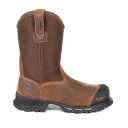 ジョージアブーツ ジョージア ブーツ 黒色 ブラック 茶色 ブラウン ワークブーツS 【 GEORGIA BOOTS RUMBLER WATERPROOF COMPOSITE TOE WORK BOOTS / BLACK AND BROWN 】 メンズ