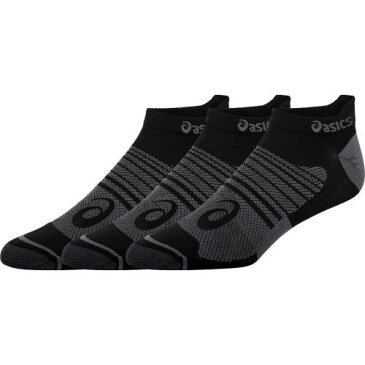 アシックス ASICS 3個入 クイック 靴下 黒色 ブラック 【 QUICK ASICS 3PACK LYTE PLUS LOWCUT SOCKS BLACK 】 インナー 下着 ナイトウエア メンズ 下 レッグ