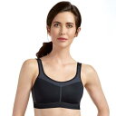 AGi p[ F ubN DF O[ OC X|[cu: y AMOENA MASTECTOMY SPORTS BRA: POWER MEDIUM-IMPACT / BLACK GRAY z Ci[  iCgEGA fB[X uW[