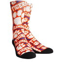 靴下 クレムソン タイガース ロゴ クルー 橙 オレンジ 【 UNBRANDED ROCK EM SOCKS CLEMSON TIGERS LOGO SKETCH CREW / CLM ORANGE 】 インナー 下着 ナイトウエア レディース レッグ