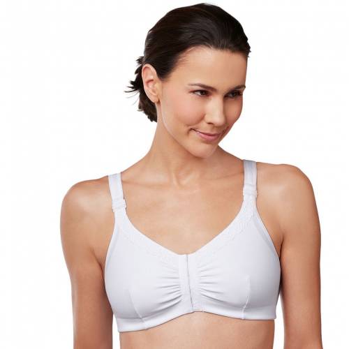 アモエナ 白色 ホワイト BRA: 【 AMOENA MASTECTOMY HANNAH POST-SURGICAL FRONT CLOSURE / WHITE 】 インナー 下着 ナイトウエア レディース ブラジャー