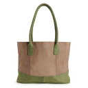 JWA obO  O[ y AMERILEATHER CASUAL TOTE BAG / CAPPUCCINO GREEN z fB[XobO