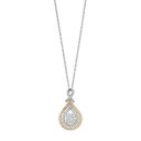 【★Fashion THE SALE★1/14迄】ゴールド ダイヤモンド T.W. 【 UNBRANDED TWO TONE 10K GOLD 1/2 CARAT DIAMOND TEARDROP PENDANT / 2 TONE 】 ジュエリー アクセサリー レディースジュエリー ネックレス ペンダント