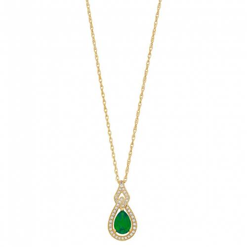 ゴールド ダイヤモンド & T.W. 【 UNBRANDED 10K GOLD GEMSTONE 1/6 CARAT DIAMOND PENDANT / 】 ジュエリー アクセサリー レディースジュエリー ネックレス ペンダント