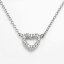 俧 С ͥå쥹  ۥ磻  SOPHIE MILLER STERLING SILVER CUBIC ZIRCONIA HEART LINK NECKLACE / WHITE  奨꡼ ꡼ ǥ奨꡼ ڥ