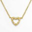  俧 С ͥå쥹  ۥ磻  SOPHIE MILLER 14K GOLD OVER SILVER CUBIC ZIRCONIA HEART LINK NECKLACE / WHITE  奨꡼ ꡼ ǥ奨꡼ ڥ