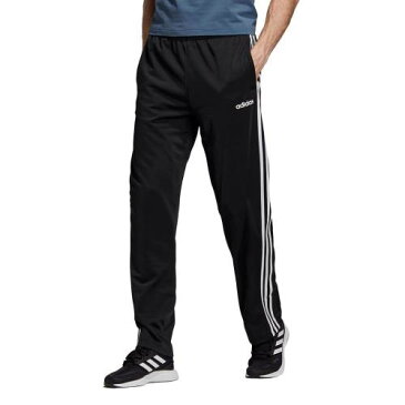 アディダス トラック 黒色 ブラック 【大きめ】 トラックパンツ メンズ 【 ADIDAS ESSENTIAL TRICOT 3STRIPE BLACK 】